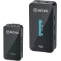 BOYA BY-XM6-S1 Mini 2,4 GHz bezdrôtový mikrofónový systém s lavalier mikrofónom, OLED prijímač, dosah 100 m