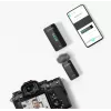 BOYA BY-XM6-S1 Mini 2,4 GHz bezdrôtový mikrofónový systém s lavalier mikrofónom, OLED prijímač, dosah 100 m