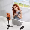 ULANZI Mini selfie tyč statív s Bluetooth diaľkovým spúšťačom pre smartfóny, čierny