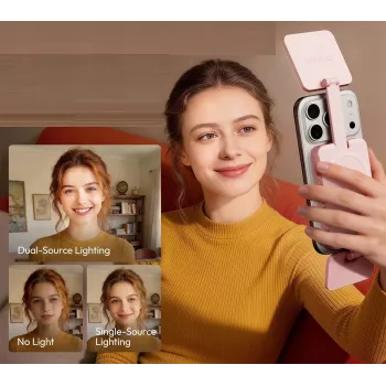 ULANZI GL01 GlowUp MagSafe LED selfie svetlo pre iPhone, 2500K-9000K, CRI 97, biela