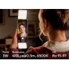 ULANZI GL01 GlowUp MagSafe LED selfie svetlo pre iPhone, 2500K-9000K, CRI 97, biela