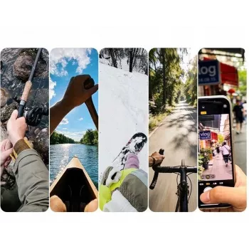 ULANZI ZJ09 magnetický nákrčník pre akčné kamery - 360° otočný, hands-free POV, flexibilný silikónový pás, kompatibilný s GoPro/DJI/Insta360