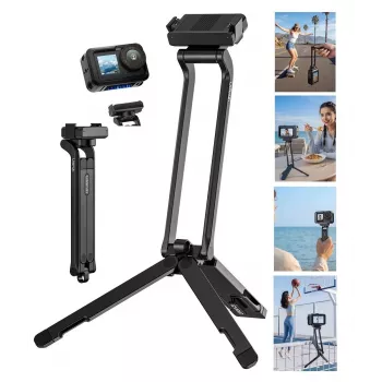 ULANZI MA70 magnetický mini statív rukoväť pre DJI Osmo Action 3/4/5 Pro, GoPro, Insta360, smartfóny - čierny
