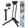 ULANZI MA70 magnetický mini statív rukoväť pre DJI Osmo Action 3/4/5 Pro, GoPro, Insta360, smartfóny - čierny