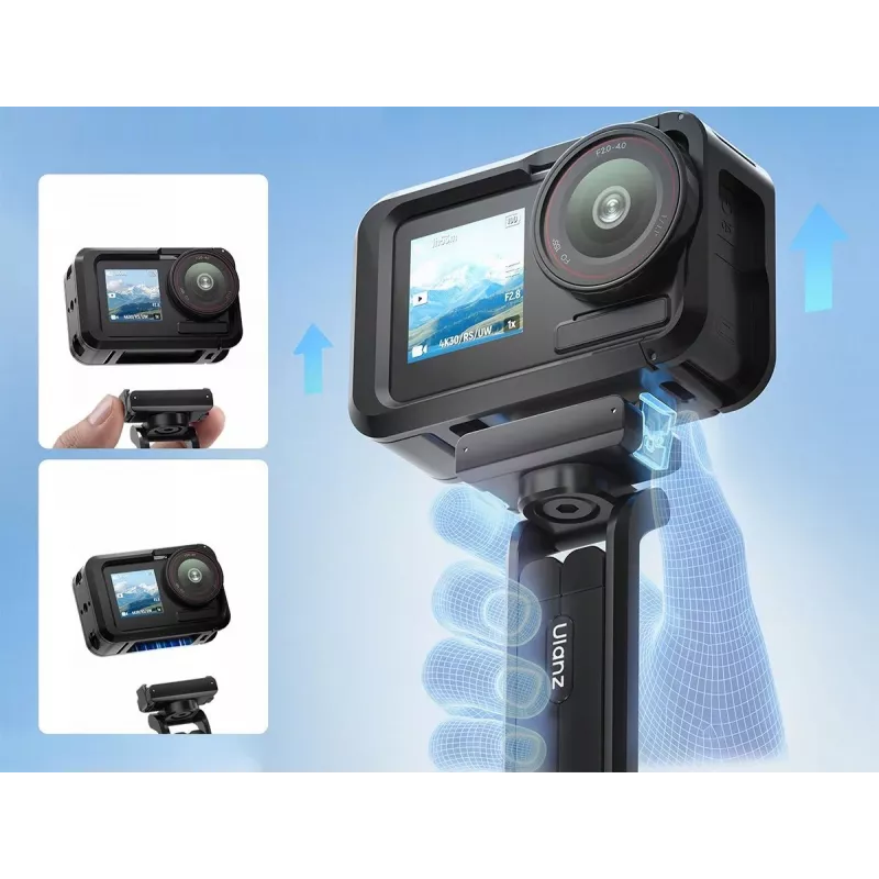 ULANZI MA70 magnetický mini statív rukoväť pre DJI Osmo Action 3/4/5 Pro, GoPro, Insta360, smartfóny - čierny