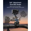 TELESIN Magic Arm Clamp Mount pre DJI Osmo Action 5 Pro/4/3, Osmo 360, GoPro, Insta360 – S3-HBM-14-TDJ