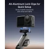 TELESIN Magic Arm Clamp Mount pre DJI Osmo Action 5 Pro/4/3, Osmo 360, GoPro, Insta360 – S3-HBM-14-TDJ
