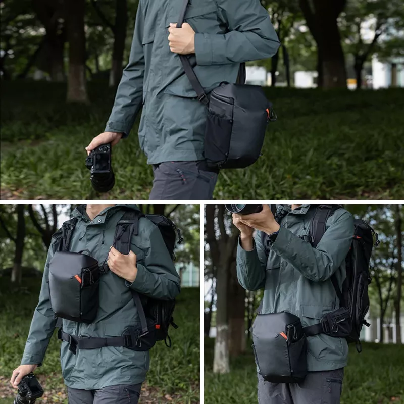 PGYTECH kamera top loader taška cez rameno pre DSLR/bezzrkadlovky, čierna