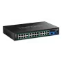 TRENDnet 26-portový zosilnený priemyselný gigabit PoE+ Managed Switch s 24x PoE+ a 2x SFP