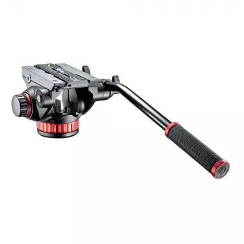 Manfrotto MVH502AH fluidná videohlavica s plochou základňou, 4 kg nosnosť, 75 mm základňa, čierna
