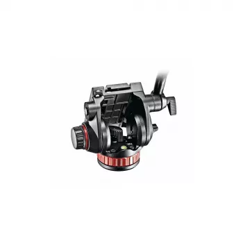 Manfrotto MVH502AH fluidná videohlavica s plochou základňou, 4 kg nosnosť, 75 mm základňa, čierna