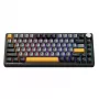 MACHENIKE K600-B82W tri-mode bezdrôtová mechanická herná klávesnica, 75% 82 klávesov, Gateron Silver Switches, Per-Key RGB, PBT keycaps, hot-swappable, čierna