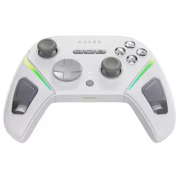 AJAZZ GP100-W tri-mode bezdrôtový RGB gamepad pre Switch, PC, iOS & Android – biely