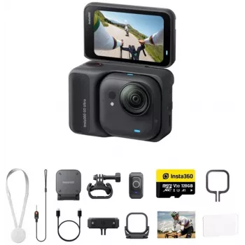 Akčná kamera Insta360 GO Ultra Cycling Bundle, čierna (CINSABEA-GOULTRA-CYCLE-BLK)