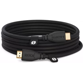 RODE HDMICABLE3M 3m High-Speed HDMI kábel s Ethernet, 4K 60Hz, HDR, 18Gbps, pozlátený