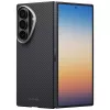 PITAKA Edge Case pre Samsung Galaxy Z Fold 8 Ultra – ochranné puzdro z aramidových vlákien, čierna/sivá (Overture Black)
