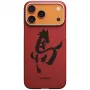 PITAKA Edge Case Ink Horse Painting pre Apple iPhone 17 Pro – cinober aramidové vlákno Snap-On puzdro s MagSafe