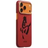 PITAKA Edge Case Ink Horse Painting pre Apple iPhone 17 Pro – cinober aramidové vlákno Snap-On puzdro s MagSafe