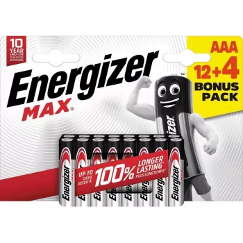 Energizer Max Micro AAA alkalické batérie 1,5 V, balenie 16 ks (E303341000)