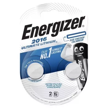 Energizer CR2016 lítiová gombíková batéria 3V, balenie 2 ks