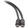 C2G 2,5 stôp Thunderbolt 4 USB-C kábel - 40Gbps, 100W PD, 8K, čierny