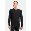 Odlo Merino 200 BL Top Crew Neck LS pánske tričko - čierna