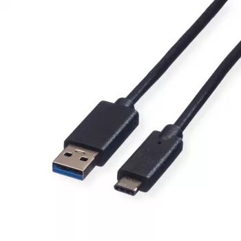 ROLINE USB 3.2 Gen 1 kábel A na C, 1m, čierny