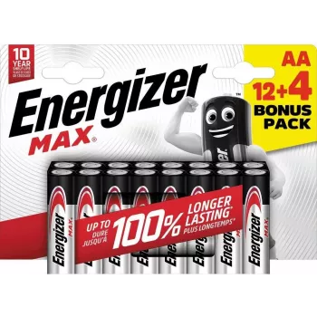 Energizer Max 316920 AA Mignon alkalická batéria, 1,5 V, balenie 16 ks