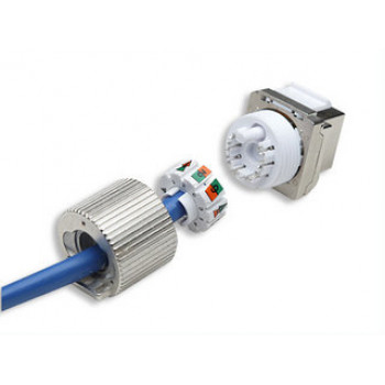 Intellinet 167222 Cat6 FTP RJ45 keystone jack, bez nástroja, tienený, zliatina zinku