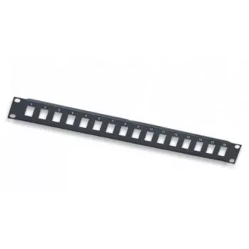 Intellinet 24-portový keystone patch panel, 19 palcový 1U, neosadený, čierny (513593)
