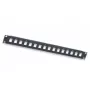 Intellinet 24-portový keystone patch panel, 19 palcový 1U, neosadený, čierny (513593)