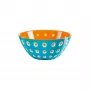 Guzzini Le Murrine servírovacia misa 25 cm modrá/oranžová