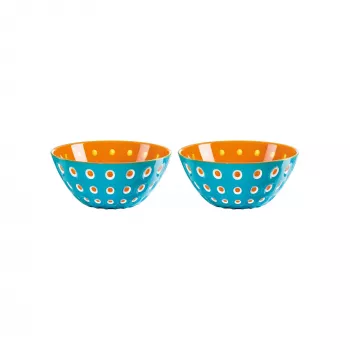 Guzzini Le Murrine sada 2 misiek 12 cm modrá/oranžová