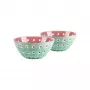 Guzzini Le Murrine sada 2 misiek 12 cm matcha zelená/biela/mauve