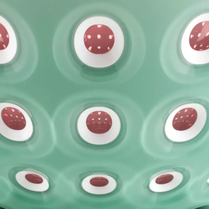 Guzzini Le Murrine sada 2 misiek 12 cm matcha zelená/biela/mauve