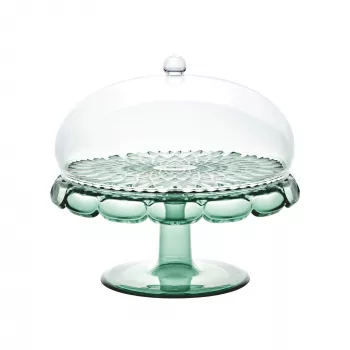 Guzzini Vanity stojan na koláč s poklopom matcha zelená