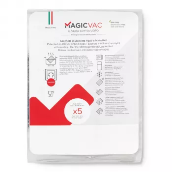 MagicVac 50 vákuových vrecúšok 40x50 cm – vrúbkované, bez BPA, vhodné na varenie a sous-vide