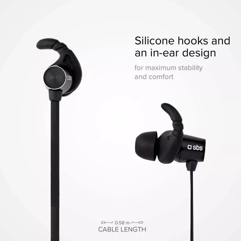 SBS TEEARBT501K bezdrôtové Bluetooth in-ear slúchadlá s mikrofónom, čierne