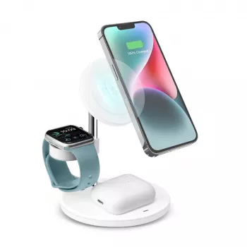 SBS TEWIRMAG3IN1 3-in-1 bezdrôtová nabíjacia stanica s MagSafe pre iPhone, Apple Watch a AirPods