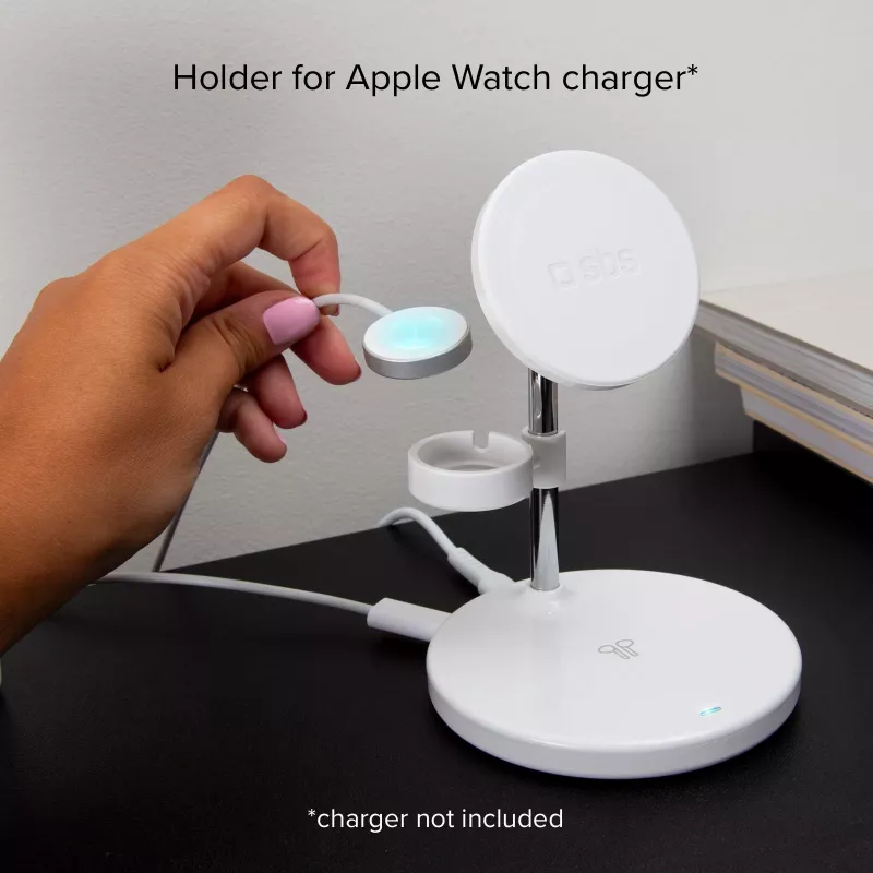 SBS TEWIRMAG3IN1 3-in-1 bezdrôtová nabíjacia stanica s MagSafe pre iPhone, Apple Watch a AirPods