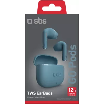 SBS Go Pods bezdrôtové slúchadlá TWS, petrolejové (TEEARTWSGOPODSP)