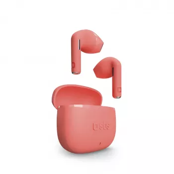 SBS TEEARTWSGOPODSR True Wireless Stereo slúchadlá s nabíjacím puzdrom, Bluetooth 5.0, Touch Control, červené