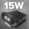 SBS budík s 15 W bezdrôtovou nabíjačkou (TEWIRCLOCK)