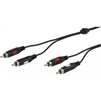 Audio kábel Vivanco 2xRCA – 2xRCA 1.5 m (VVA2RCA15MMK)