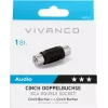 Vivanco audio adaptér RCA na RCA (VVAADAPRCAFF)