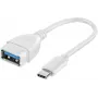 Vivanco adaptér USB-C na USB-A 3.0 10 cm, biely (VVITUSBTY3FM01W)