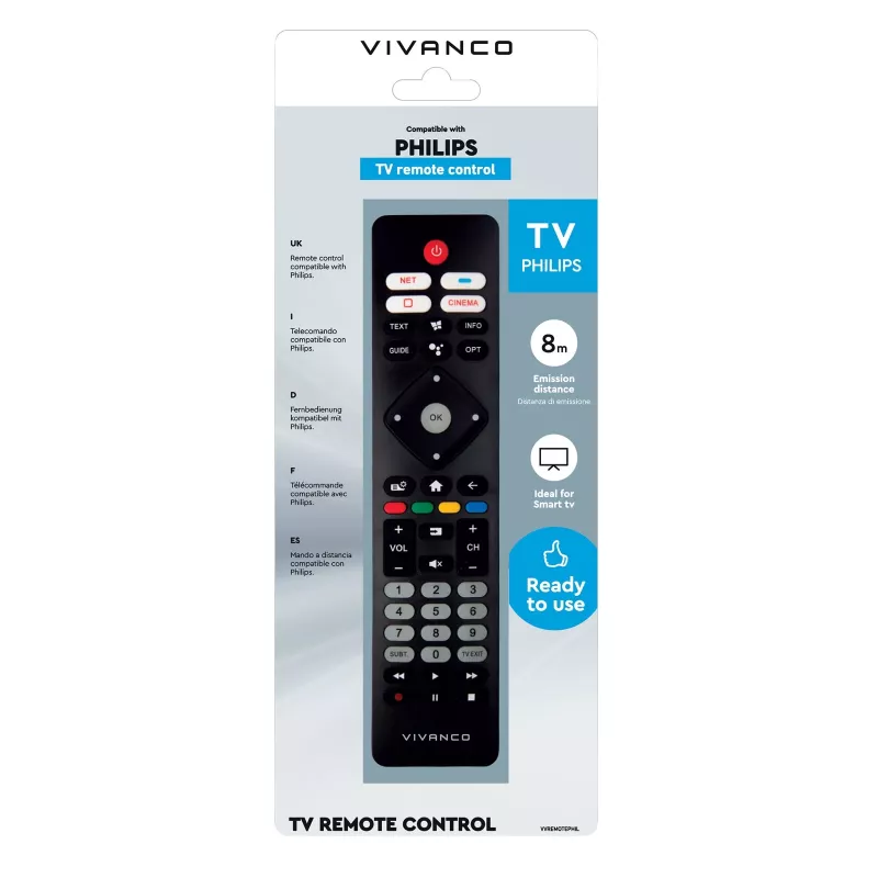 Vivanco VVREMOTEPHIL univerzálny diaľkový ovládač pre Philips TV