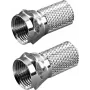 Vivanco F-konektor pre kábel 6,5 mm, 2 kusy (VVSATADAPTF65MM2P)
