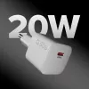 SBS 20W USB-C PD nástenná nabíjačka - biela