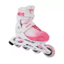 Roces Jokey X Girl nastaviteľné inline korčule, veľkosť 26-29, biela/ružová